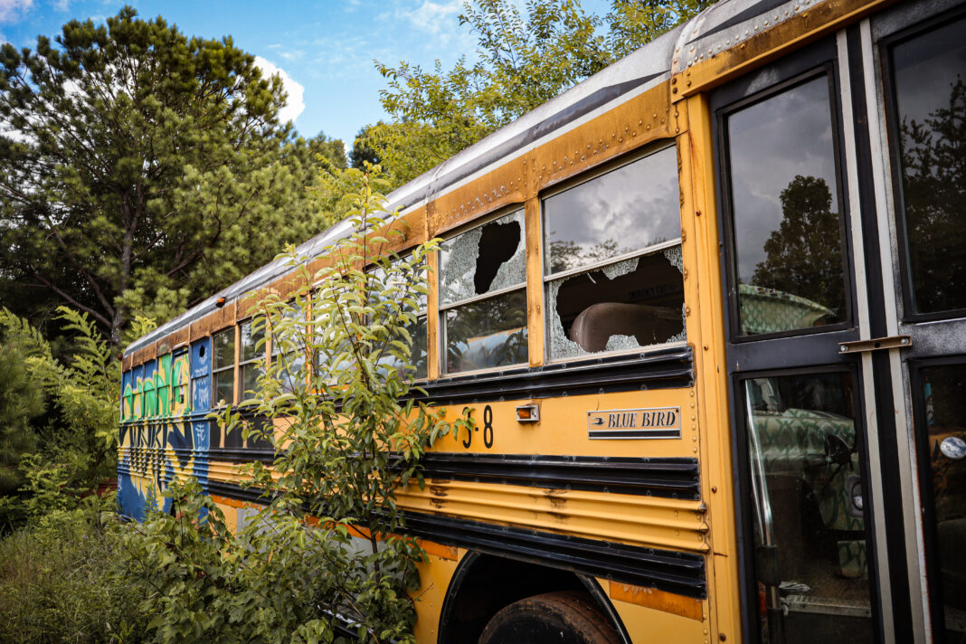 School Bus Grave Yard Vandalism 19
