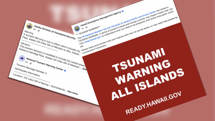 tsunami warnings