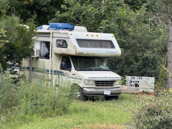camper on Canterberry Trail