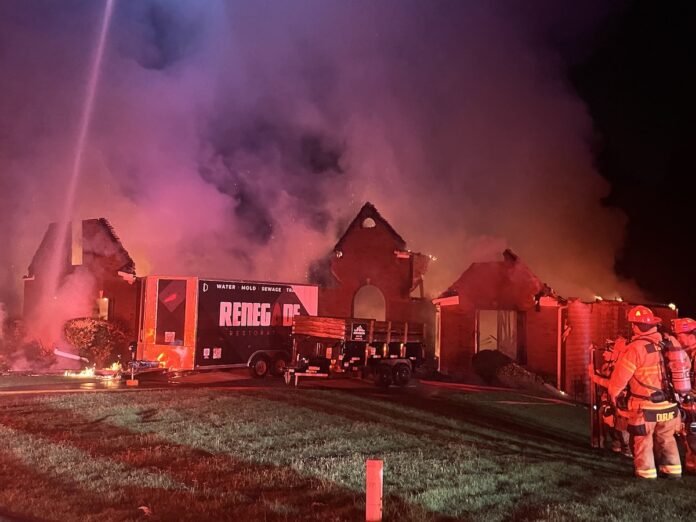 Saddlehorse Drive fire