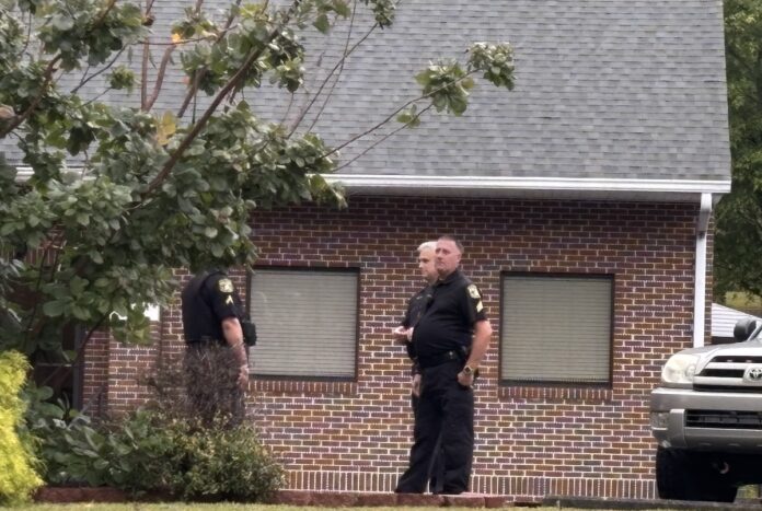 security outside Odell Hall