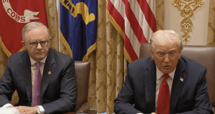 Australian Prime Minister Anthony Albanese and President Donald Trump