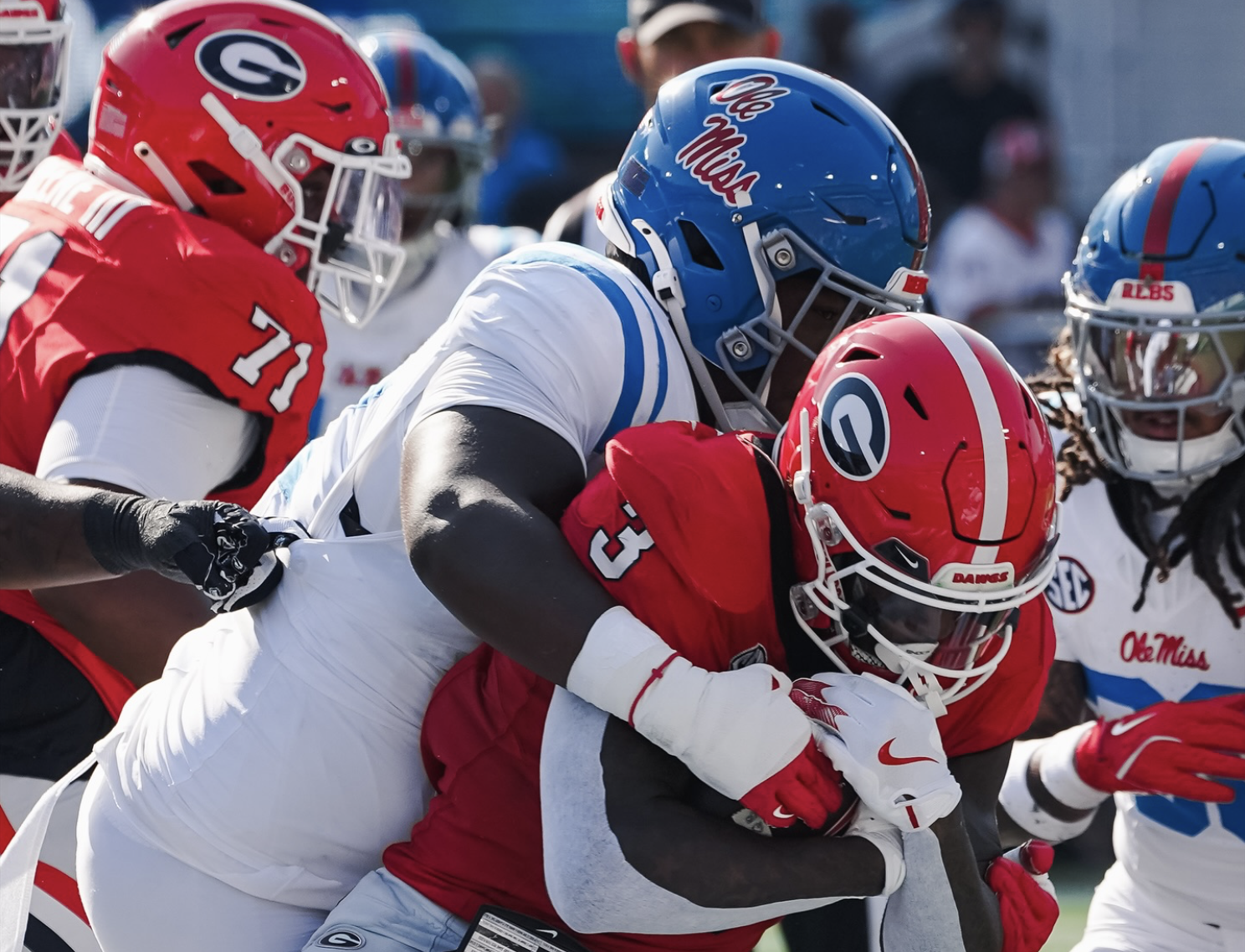 No. 5 Mississippi, Lane Kiffin disappointed by loss to No. 9 Georgia ...