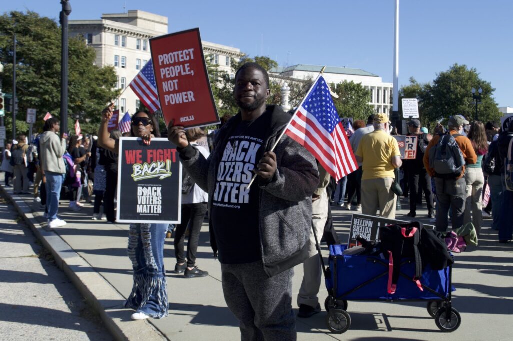 Voting Rights Act supporters rally outside Supreme Court as justices ...