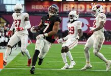 Bijan Robinson has longest rush TD in Falcons history, has team’s most scrimmage yards in a season
