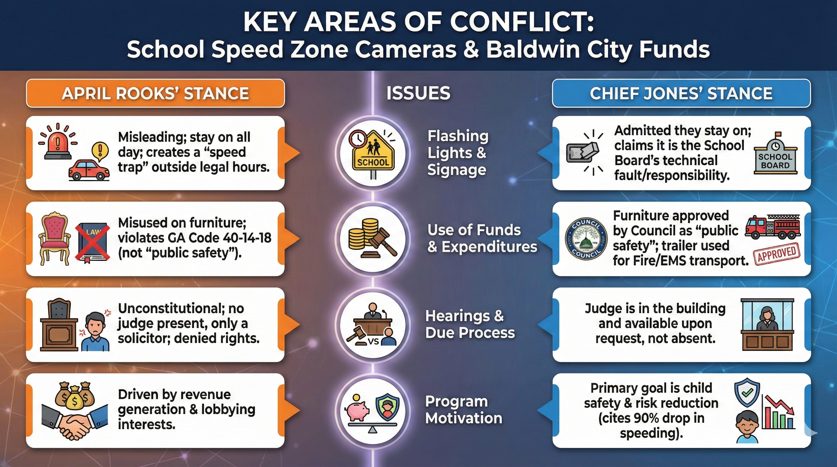 Key Ares of Conflict graphic