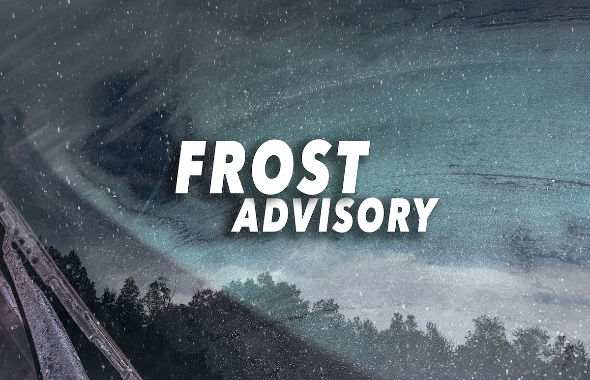 Frost Advisory in effect for North Georgia mountains
