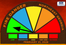 Low fire danger Saturday across Northeast Georgia