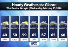 West Georgia Daily Forecast