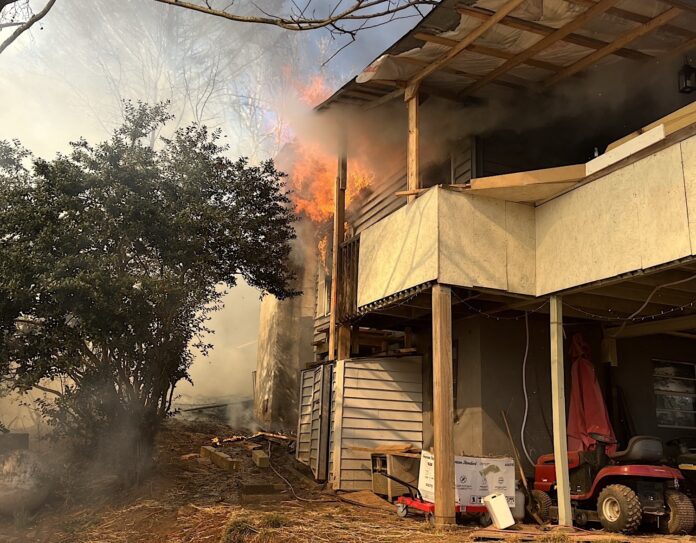 Cagle Mill Road fire