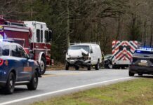 Two-vehicle crash blocks Hwy. 115, sends two to hospital