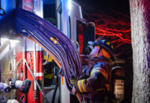 Residential fire forces extended operations under hazardous conditions