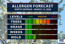 North Georgia Allergy Forecast