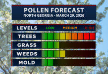 North Georgia Allergy Forecast