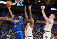 Saint Louis pounds Georgia 102-77 in March Madness as Dion Brown dominates at the rim with 18 points