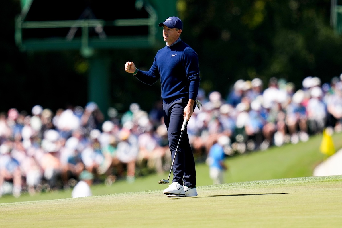 McIlroy has another reason to celebrate with his best Masters start in 15 years to share the lead