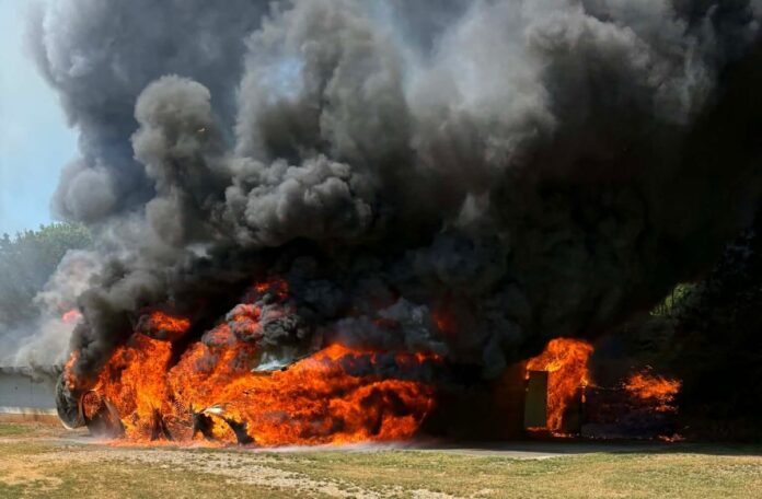 Banks County chicken house fire3