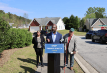 Senator Warnock highlights legislation aimed at stopping spread of corporate-owned homes