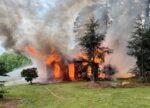 Structure fire destroys storage building in Banks County