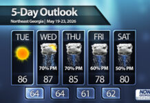 Widespread storms return by mid to late week