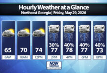 Northeast Georgia Daily Forecast