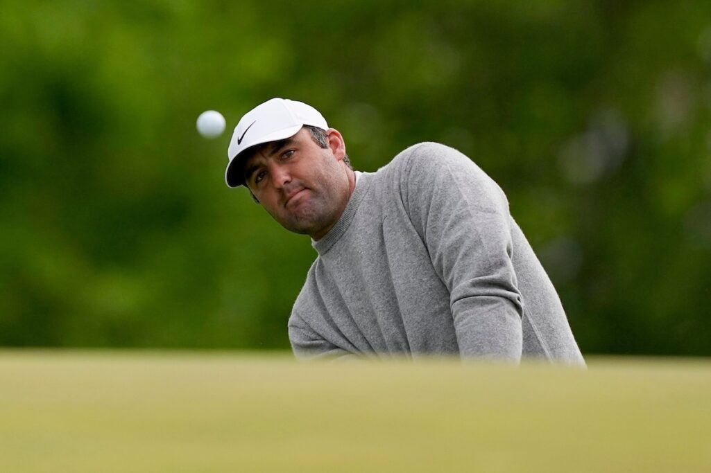 Scottie Scheffler part of 7-way tie for the lead at PGA Championship
