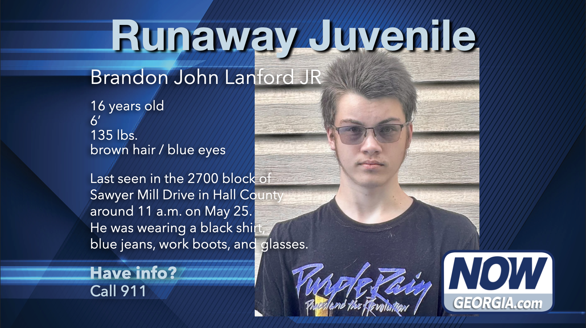 Teen reported missing in Hall County
