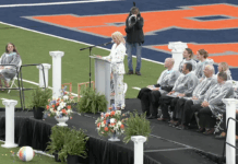 ‘Born in the Boondocks’: rain clears as Kimberly Schlapman, student speakers inspire Habersham Central graduates