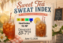 North Georgia Sweet Tea Sweat Index