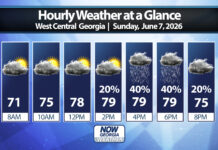 West Georgia Daily Forecast