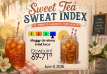 North Georgia Sweet Tea Sweat Index