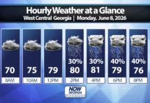 West Georgia Daily Forecast