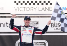 Denny Hamlin dedicates NASCAR victory at Michigan to Kyle Busch