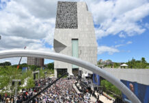 Obama Center opens in Chicago with a call to defend democracy and a celebrity crowd