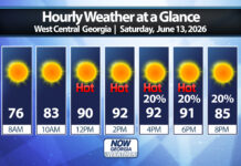 West Georgia Daily Forecast