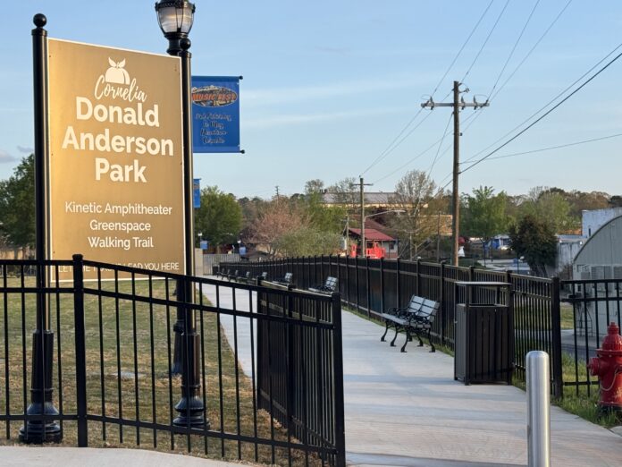 Donald Anderson Park and Kinetic Amphitheater signs 2