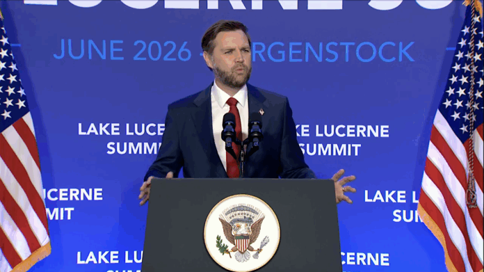 VP JD Vance speaks at Lake Lucerne Summit