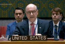 US walks out on France at UN meeting