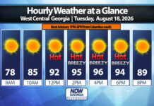 West Georgia Daily Forecast