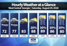West Georgia Daily Forecast