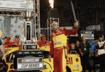 Joey Logano wins NASCAR race at Bristol as Carson Hocevar, Ryan Blaney fight afterward