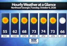 Northeast Georgia Daily Forecast
