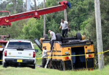 2 people killed, including a student, after Florida school bus rolls over in crash