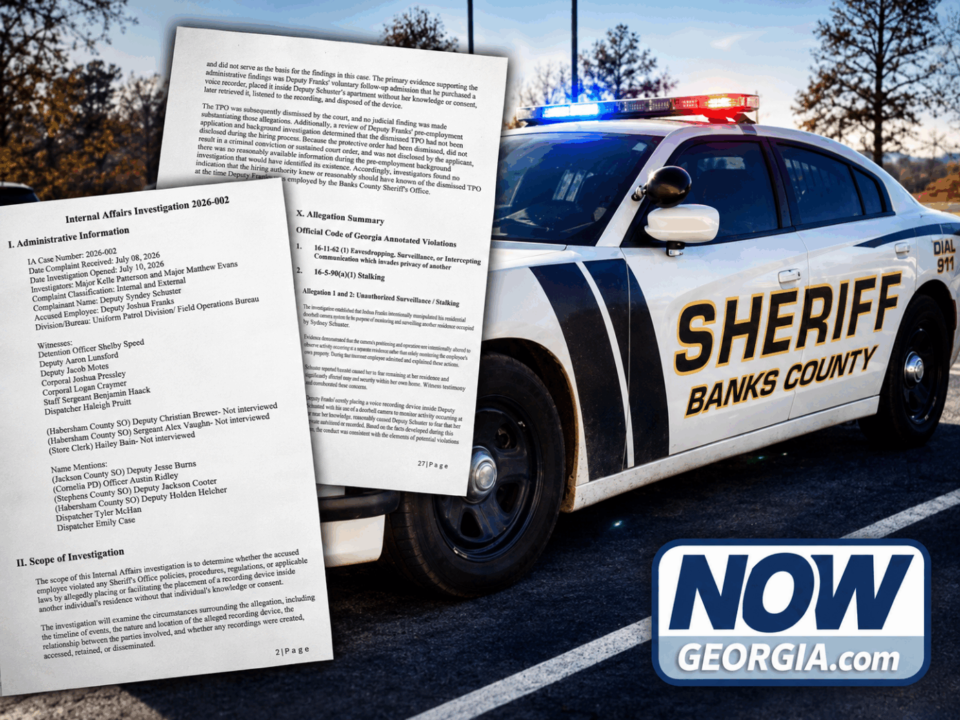 Banks County deputy fired after secret recordings, internal ...
