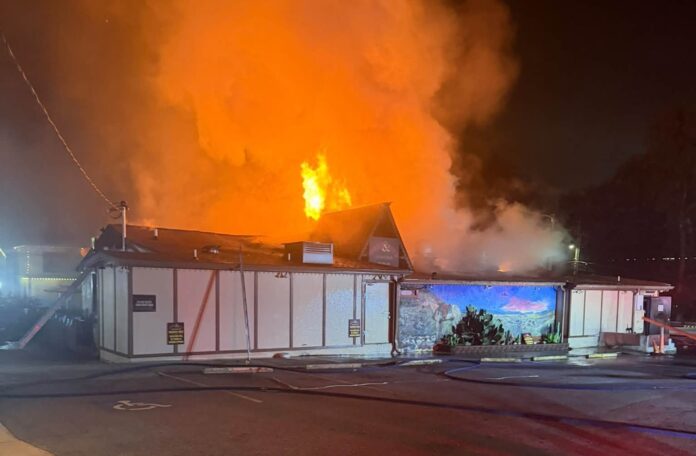 Cowboys & Angles Restaurant and Bar fire
