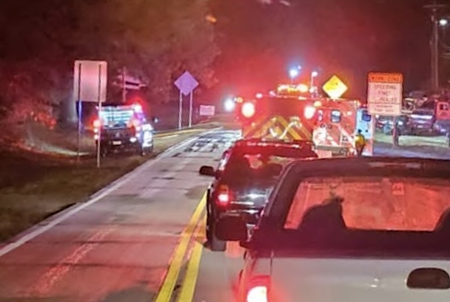 Fire crews dispatched to report of junk cars burning