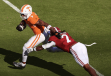 No. 14 Tennessee hands No. 6 Alabama second straight loss, 26-10