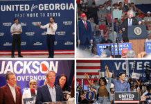 Georgia draws high-profile boosters to campaign trail as candidates enter the homestretch
