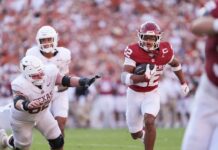 Oklahoma upsets No. 1 Texas on Tate Sandell’s game-ending 47-yard field goal