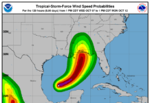 Weaker wind shear during El Niño plays a role in the formation of Isaias in the US Gulf